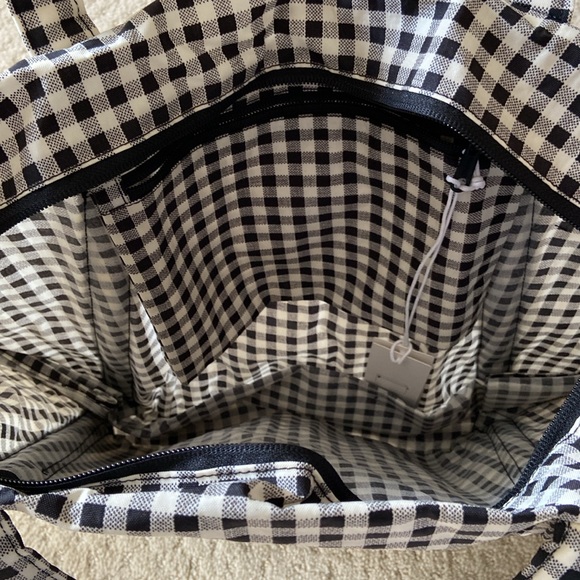 NWT Baggu cloud bag- black & white gingham - Picture 2 of 2
